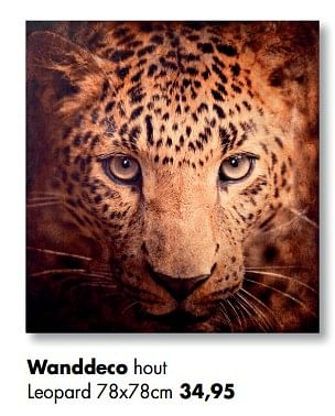 Promoties Wanddeco hout leopard - Huismerk - Multi Bazar - Geldig van 11/05/2020 tot 01/06/2020 bij Multi Bazar