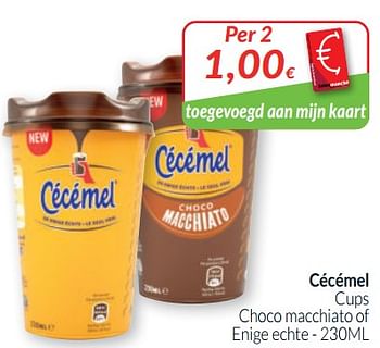 Promoties Cécémel cups choco macchiato of enige echte - Cecemel - Geldig van 01/05/2020 tot 31/05/2020 bij Intermarche