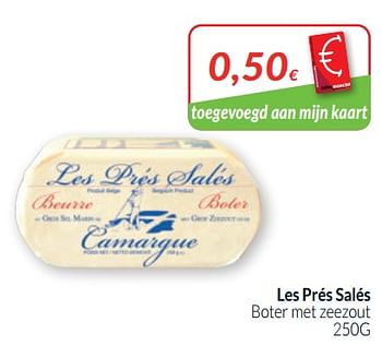 Promoties Les prés salés boter met zeezout - Les Prés Salés - Geldig van 01/05/2020 tot 31/05/2020 bij Intermarche