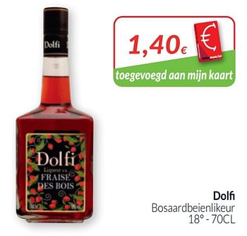 Promoties Dolfi bosaardbeienlikeur - Dolfi - Geldig van 01/05/2020 tot 31/05/2020 bij Intermarche