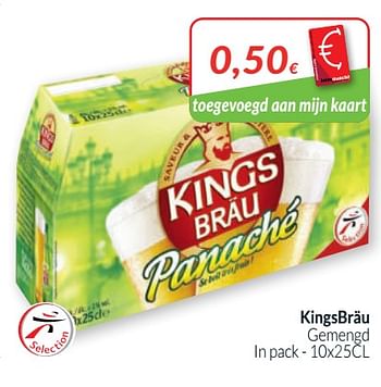 Promoties Kingsbräu gemengd - Kings Brau - Geldig van 01/05/2020 tot 31/05/2020 bij Intermarche