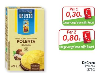 Promoties De cecco polenta - De Cecco - Geldig van 01/05/2020 tot 31/05/2020 bij Intermarche