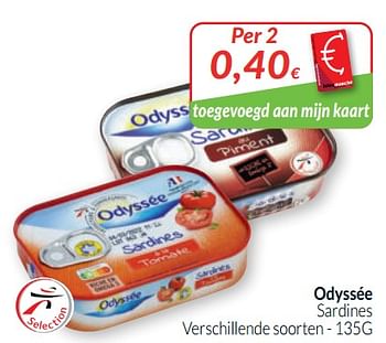 Promoties Odyssée sardines - Odyssee - Geldig van 01/05/2020 tot 31/05/2020 bij Intermarche
