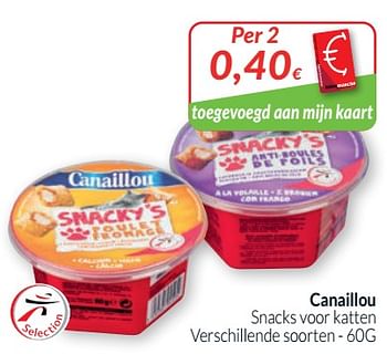 Promoties Canaillou snacks voor katten - Canaillou - Geldig van 01/05/2020 tot 31/05/2020 bij Intermarche