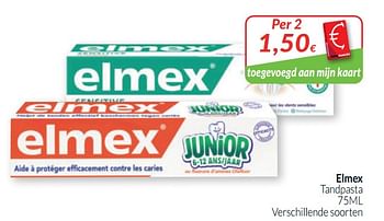Promoties Elmex tandpasta - Elmex - Geldig van 01/05/2020 tot 31/05/2020 bij Intermarche