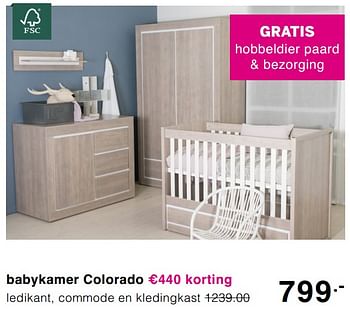 Promoties Babykamer colorado - Huismerk - Baby & Tiener Megastore - Geldig van 03/05/2020 tot 09/05/2020 bij Baby & Tiener Megastore