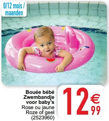 Promoties Bouée bébé zwembandje voor baby`s - Swim Essentials - Geldig van 05/05/2020 tot 30/06/2020 bij Cora