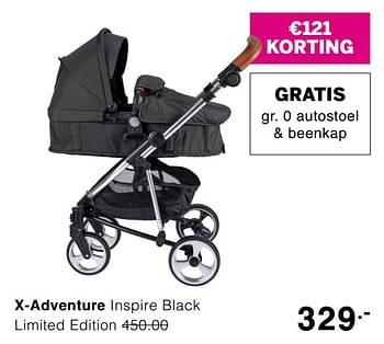 Promoties X-adventure inspire black limited edition - Xadventure - Geldig van 03/05/2020 tot 09/05/2020 bij Baby & Tiener Megastore