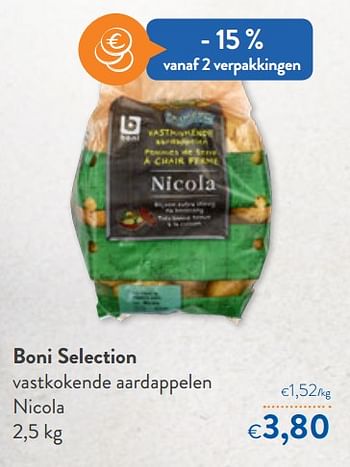 Promoties Boni selection vastkokende aardappelen nicola - Boni - Geldig van 06/05/2020 tot 19/05/2020 bij OKay