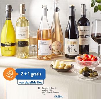 Promoties Domaine du gouyat moelleux 2018 a.o.p. côtes de bergerac - Witte wijnen - Geldig van 06/05/2020 tot 19/05/2020 bij OKay