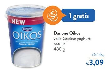 Promoties Danone oikos volle griekse yoghurt natuur - Danone - Geldig van 06/05/2020 tot 19/05/2020 bij OKay