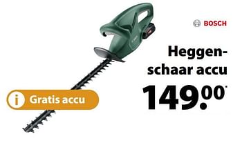 Promoties Bosch heggenschaar accu - Bosch - Geldig van 18/03/2020 tot 30/06/2020 bij Gamma