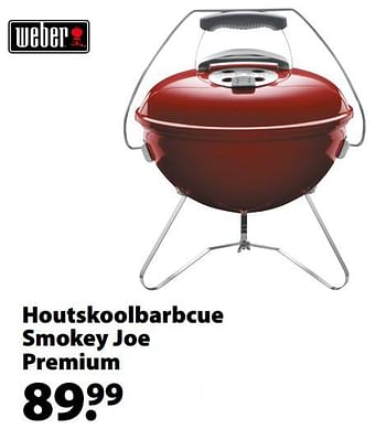 Promoties Houtskoolbarbcue smokey joe premium - Weber - Geldig van 18/03/2020 tot 30/06/2020 bij Gamma