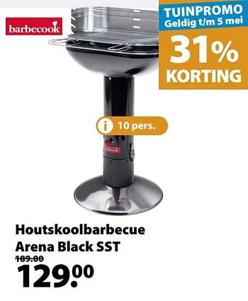 Promoties Houtskoolbarbecue arena black sst - Barbecook - Geldig van 18/03/2020 tot 30/06/2020 bij Gamma