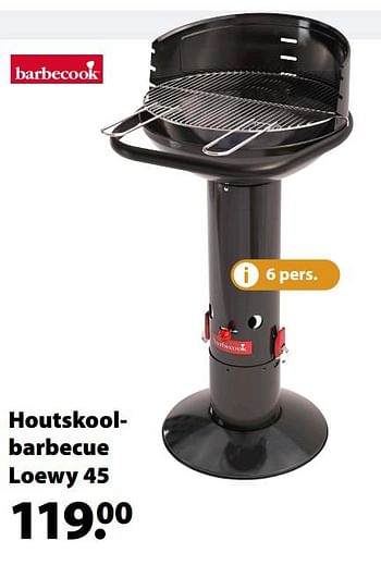 Promoties Houtskoolbarbecue loewy 45 - Barbecook - Geldig van 18/03/2020 tot 30/06/2020 bij Gamma