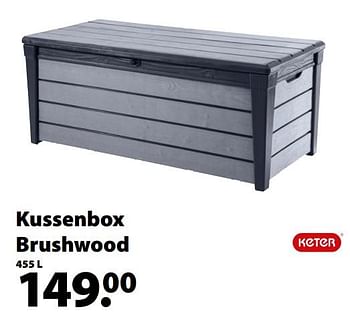 Promoties Kussenbox brushwood - Keter - Geldig van 18/03/2020 tot 30/06/2020 bij Gamma