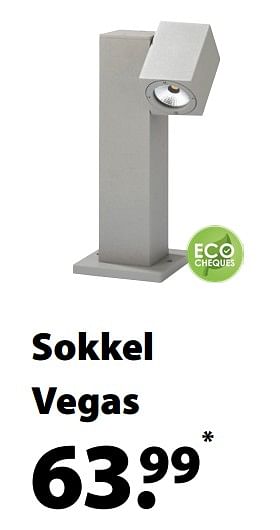 Promotions Sokkel vegas - Produit maison - Gamma - Valide de 18/03/2020 à 30/06/2020 chez Gamma