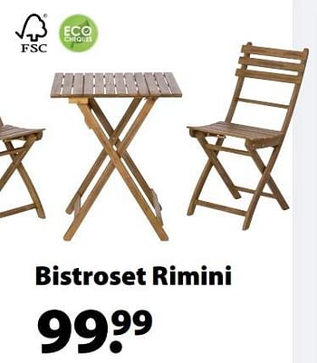 Promoties Bistroset rimini - Huismerk - Gamma - Geldig van 18/03/2020 tot 30/06/2020 bij Gamma