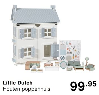 Promoties Little dutch houten poppenhuis - Little Dutch - Geldig van 03/05/2020 tot 09/05/2020 bij Baby & Tiener Megastore