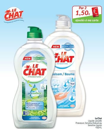 Lessive liquide Sensitive Le Chat - Intermarché