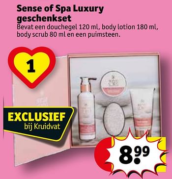 Promoties Sense of spa luxury geschenkset - Sense of Spa - Geldig van 05/05/2020 tot 10/05/2020 bij Kruidvat