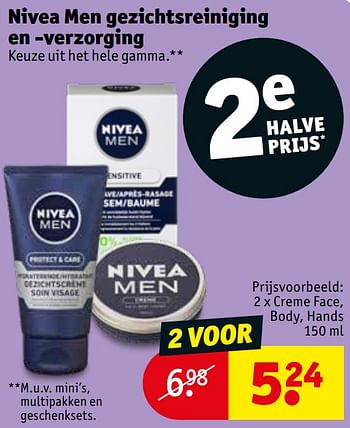 Promoties Creme face body hands - Nivea - Geldig van 05/05/2020 tot 10/05/2020 bij Kruidvat