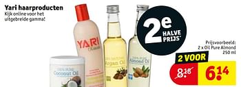 Promoties Oil pure almond - Yari - Geldig van 05/05/2020 tot 10/05/2020 bij Kruidvat