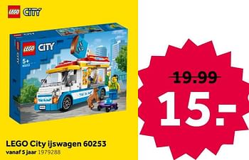 Promoties Lego city ijswagen 60253 - Lego - Geldig van 02/05/2020 tot 17/05/2020 bij Intertoys