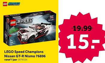 Promoties Lego speed champions nissan gt-r nismo 76896 - Lego - Geldig van 02/05/2020 tot 17/05/2020 bij Intertoys