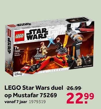 Promoties Lego star wars duel op mustafar 75269 - Lego - Geldig van 02/05/2020 tot 17/05/2020 bij Intertoys