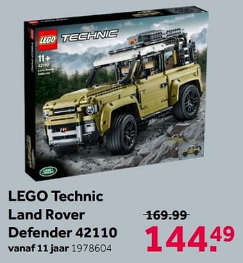 Promoties Lego technic land rover defender 42110 - Lego - Geldig van 02/05/2020 tot 17/05/2020 bij Intertoys