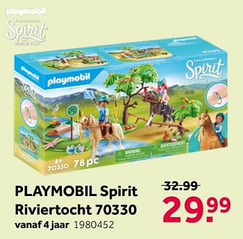 Promoties Playmobil spirit riviertocht 70330 - Playmobil - Geldig van 02/05/2020 tot 17/05/2020 bij Intertoys