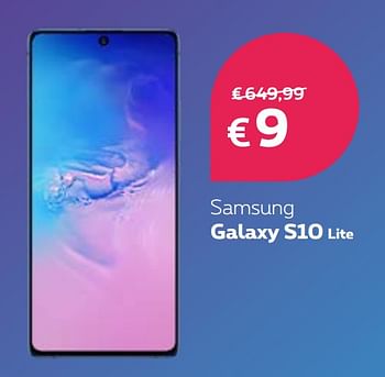 Promotions Samsung galaxy s10 lite - Samsung - Valide de 04/05/2020 à 19/05/2020 chez Proximus