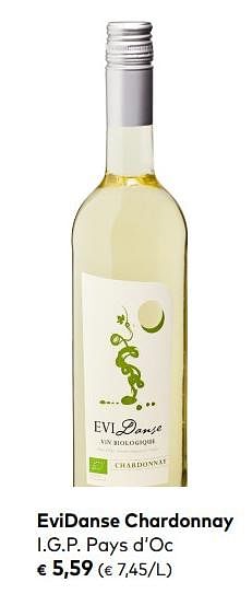 Promotions Evidanse chardonnay - Vins blancs - Valide de 06/05/2020 à 02/06/2020 chez Bioplanet