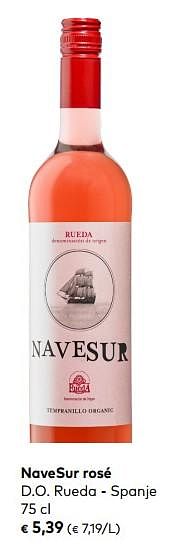 Promotions Navesur rosé d.o. rueda - spanje - Vins rosé - Valide de 06/05/2020 à 02/06/2020 chez Bioplanet
