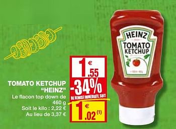 Promotions Tomato ketchup heinz - Heinz - Valide de 06/05/2020 à 17/06/2020 chez Coccinelle