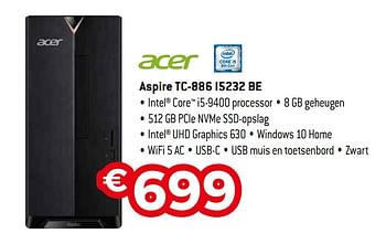 Promoties Acer aspire tc-886 i5232 be - Acer - Geldig van 07/05/2020 tot 30/06/2020 bij Exellent