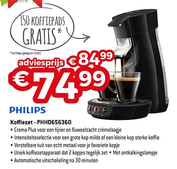 Promoties Philips koffiezet - phhd656360 - Philips - Geldig van 07/05/2020 tot 30/06/2020 bij Exellent