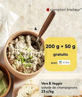 Promotions Vers + veggie salade de champignons - Vers & Veggie - Valide de 06/05/2020 à 02/06/2020 chez Bioplanet