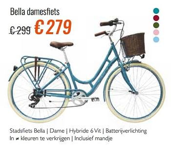 Promoties Bella damesfiets - Bella - Geldig van 18/05/2020 tot 14/06/2020 bij Euro Shop