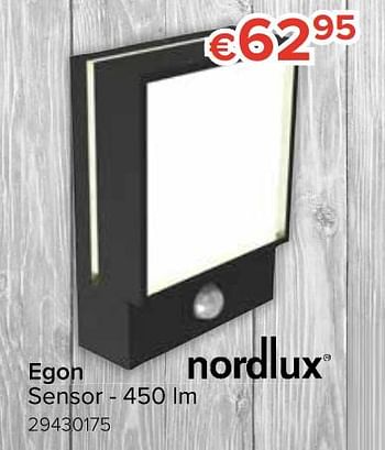 Promoties Egon sensor - nordlux - Geldig van 18/05/2020 tot 14/06/2020 bij Euro Shop