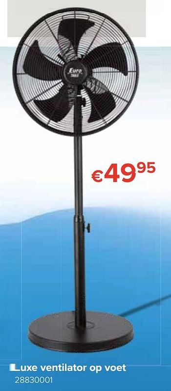 Promoties Euro tools luxe ventilator op voet - Euro Tools - Geldig van 18/05/2020 tot 14/06/2020 bij Euro Shop
