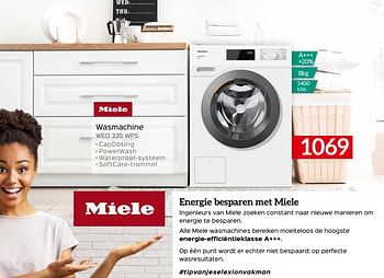 Promoties Miele wasmachine wed 335 wps - Miele - Geldig van 07/05/2020 tot 30/06/2020 bij Selexion