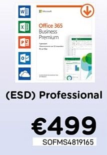 Promotions Office 365 esd professional - Microsoft - Valide de 04/05/2020 à 31/05/2020 chez Compudeals