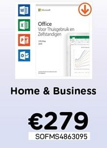 Promotions Office home + business - Microsoft - Valide de 04/05/2020 à 31/05/2020 chez Compudeals