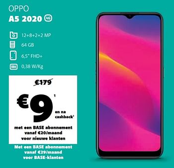 Promotions Oppo a5 2020 - Oppo - Valide de 11/05/2020 à 25/05/2020 chez Base