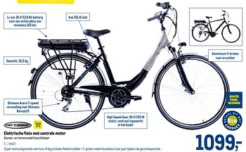 Promoties Elektrische fiets met centrale motor - Netbike - Geldig van 20/05/2020 tot 02/06/2020 bij Makro