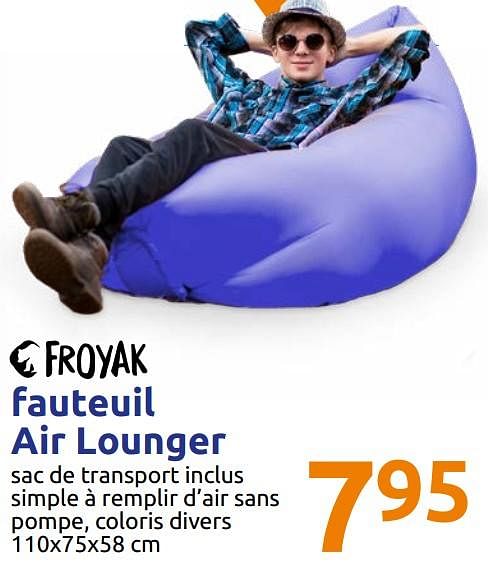 Froyak Fauteuil air lounger En promotion chez Action