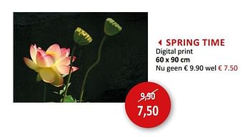 Promoties Spring time digital print - Huismerk - Weba - Geldig van 12/05/2020 tot 07/06/2020 bij Weba