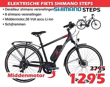 Promoties Elektrische fiets shimano steps - Diamond - Geldig van 11/05/2020 tot 31/05/2020 bij Itek